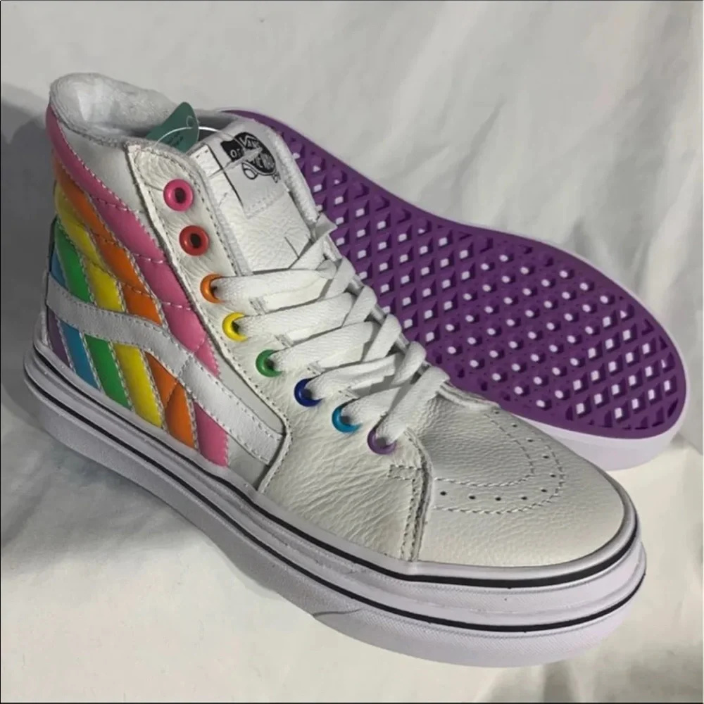 Vans Sk8 High Top Flour Shop Super Comfycush Platform Shoes RARE Limited Edition